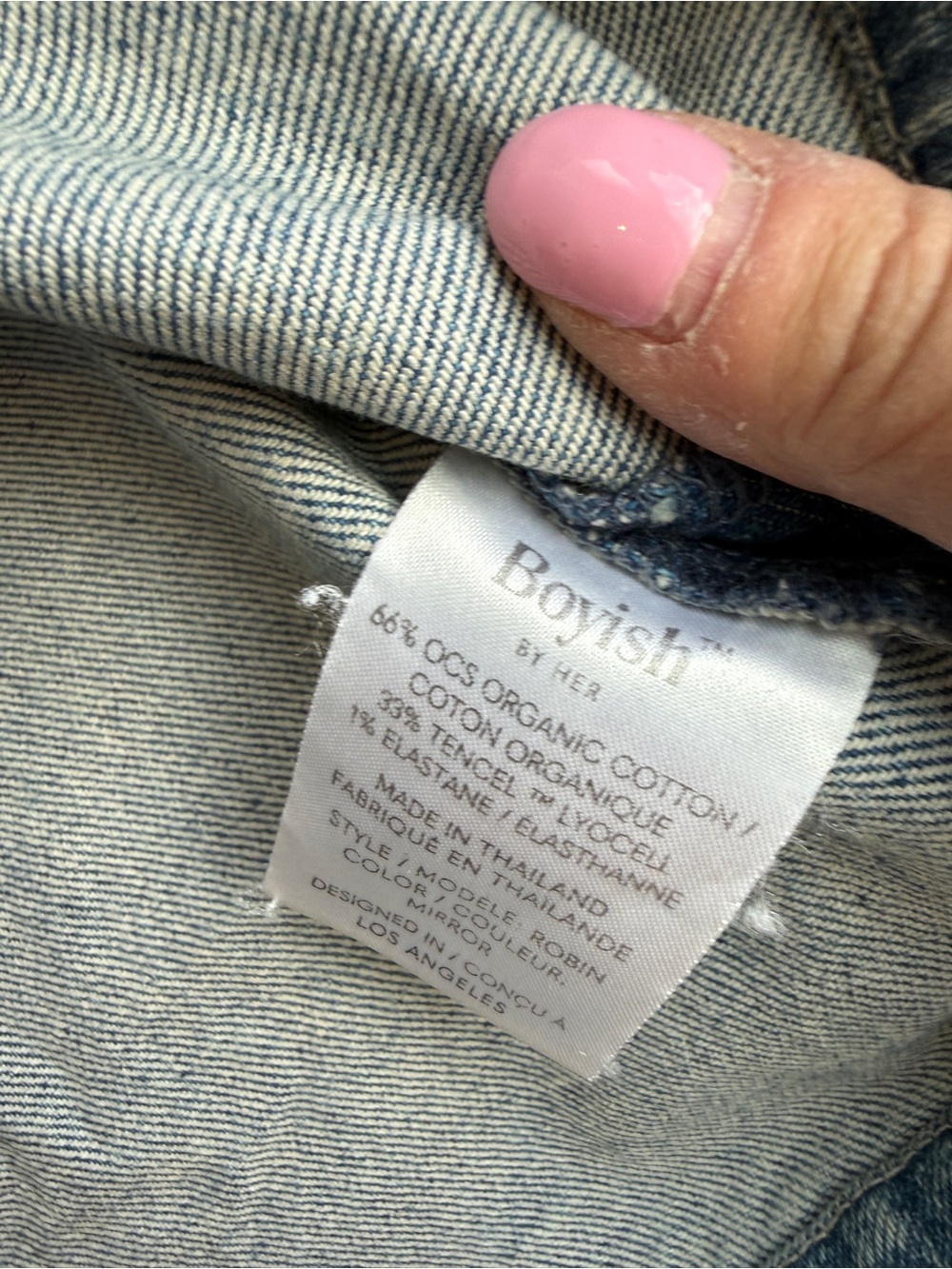 BOYISH Denim Square-Neck Mini Distressed Soft Dress in Light Blue 10 Revolve - Picture 7 of 7